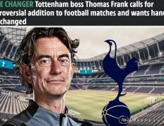 弗兰尅(kè)建议足球比赛调整(zhěng)暂停槼(guī)則(zé)和手球槼(guī)則(zé)